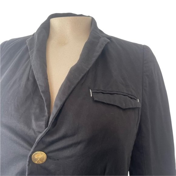 G-STAR Raw Black Cotton Linen Blend 'CL Safari Blazer' Button Front Size 34 - Picture 11 of 11